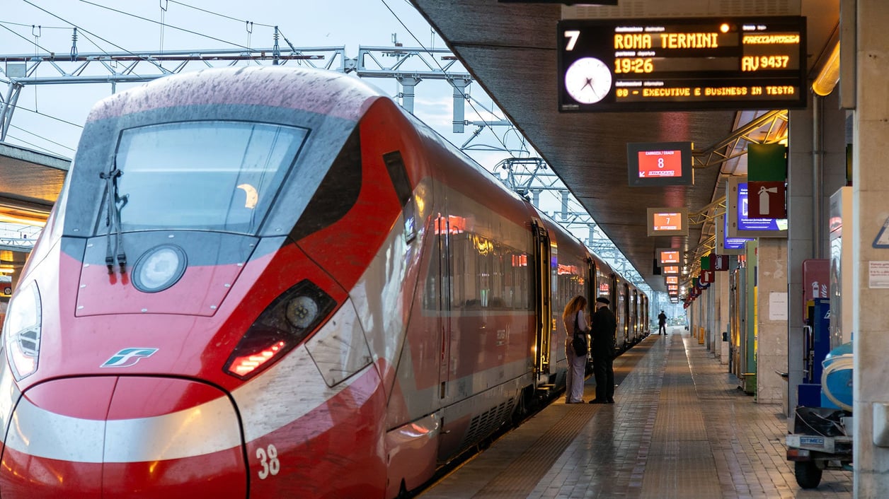 Arriving or Departing by Train